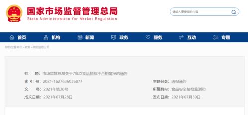 7批次食品抽檢不合格，涉及雨前茶、冷凍食品及網(wǎng)絡(luò)服務(wù)